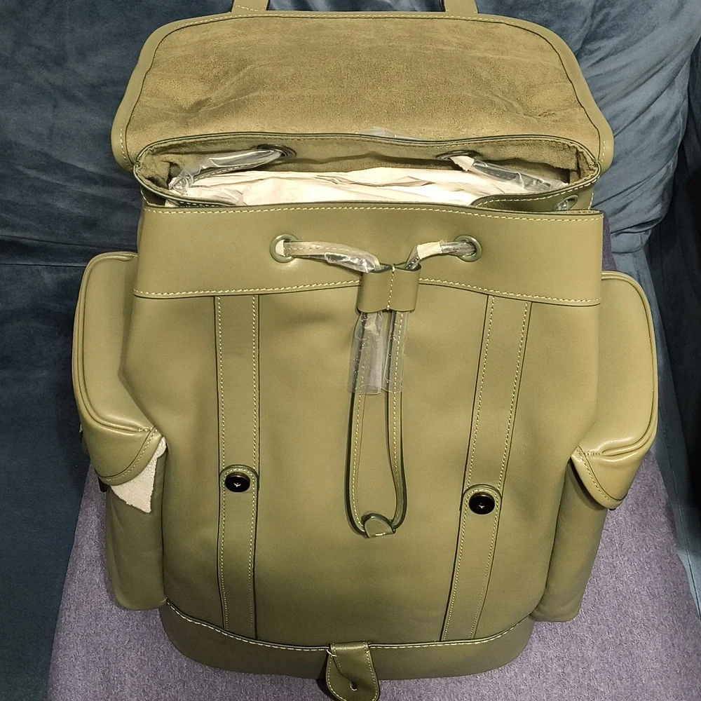Coach Army Green Hitch Backpack